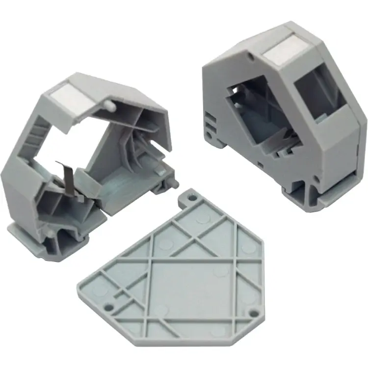 Бокс на DIN-рейку для установки модуля типа Keystone LANMASTER LAN-DRF-10K/BX-GY