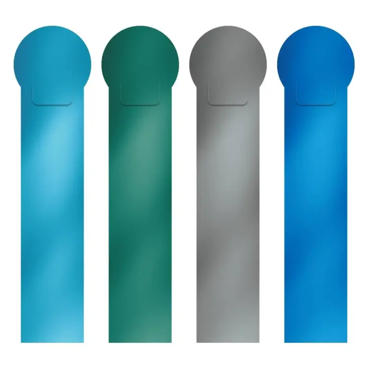 Набор пластиковых закладок ErichKrause Matt Ice Metallic 52813