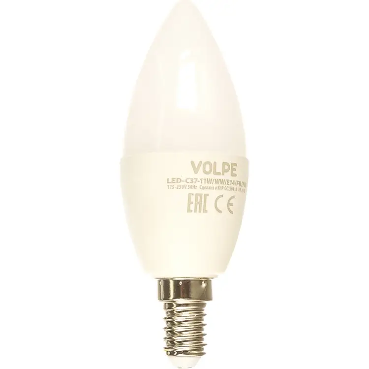 Светодиодная лампа Volpe LED-C37-11W/WW/E14/FR/NR UL-00003812