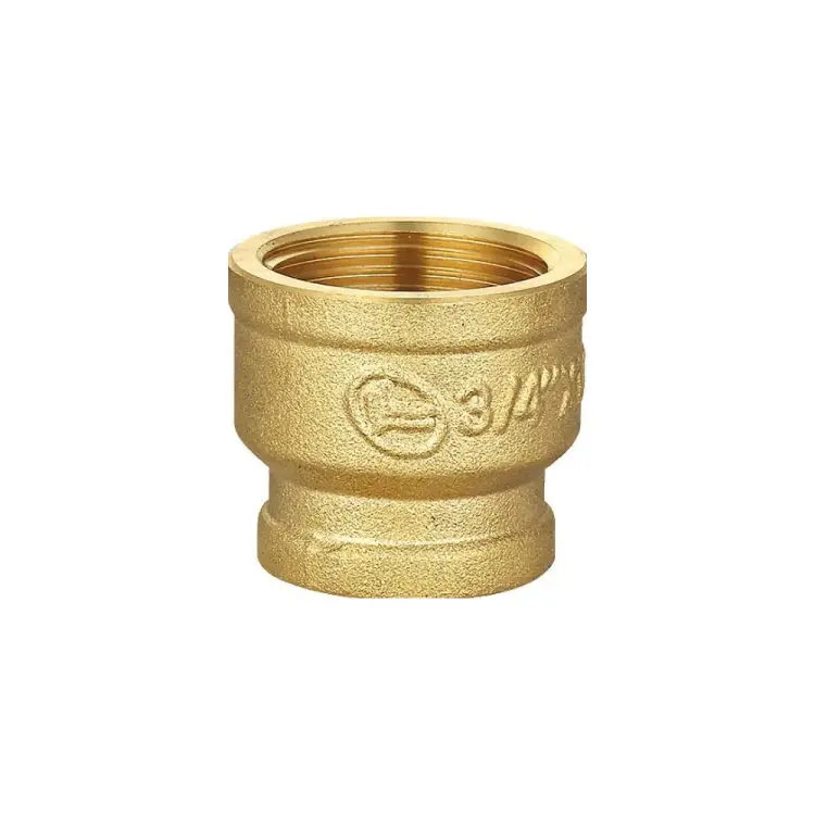 Переходная резьбовая латунная муфта DOUBLE-LIN LL6073 (1"x3/4")