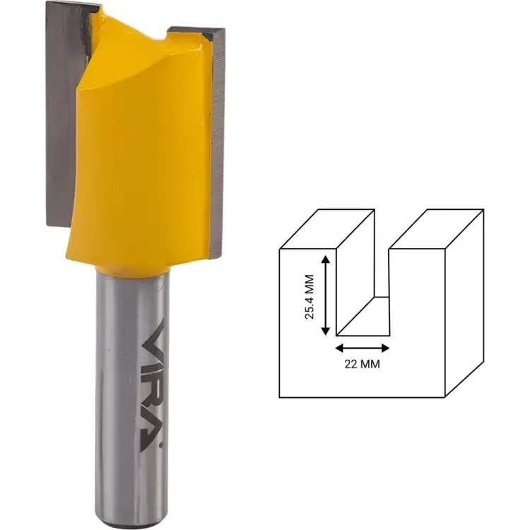 Пазовая прямая фреза VIRA 553310