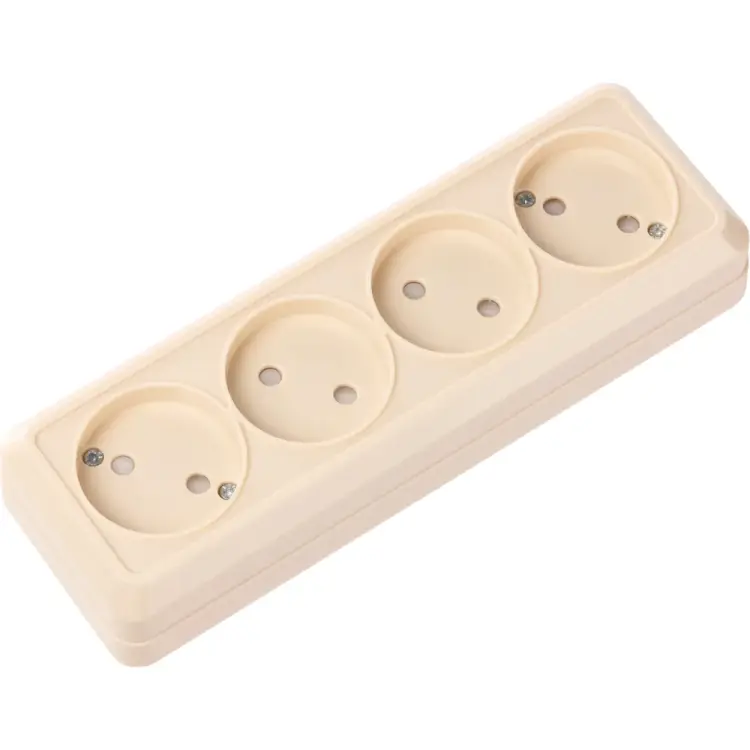 Четырехместная горизонтальная розетка TDM ELECTRIC Ладога SQ1801-0229