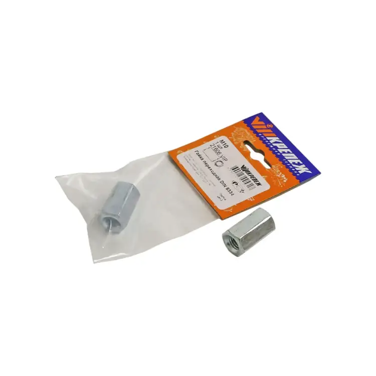 Переходная гайка vipкрепеж DIN 6334 М10 21606 VIP