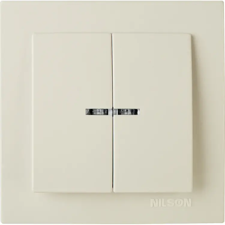 Двухклавишный выключатель Nilson TOURAN-ALEGRA-THOR 24121004