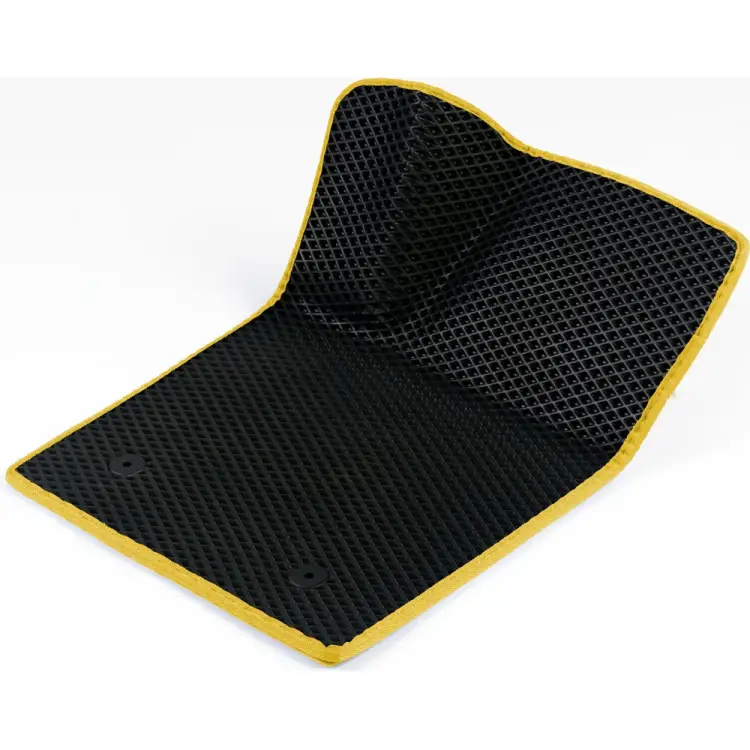 Водительский коврик для Mitsubishi Outlander III 2012-2022 (Митсубиси Аутлендер 3) Vicecar 1DL31012-желтый