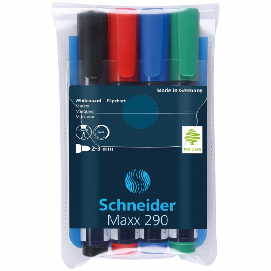 Набор маркеров для белых досок и флипчартов Schneider Maxx 290