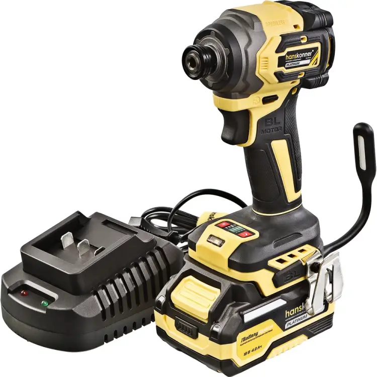 Аккумуляторный ударный винтоверт Hanskonner 1BatterySystem HCD20280BLC