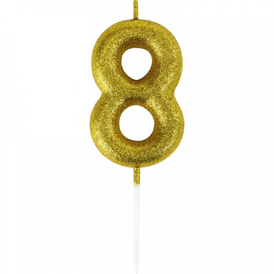 Свеча-цифра для торта Золотая сказка 8