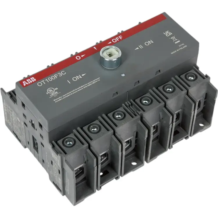 Трехполюсный реверсивный рубильник ABB OT100F3C 1SCA105008R1001 Трехполюсный реверсивный рубильник ABB OT100F3C 1SCA105008R1001