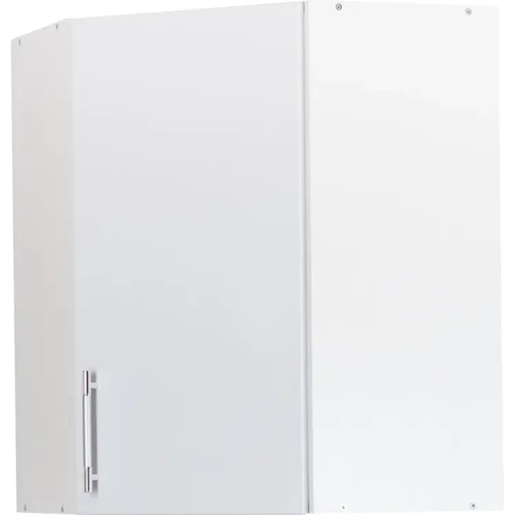 Шкаф для посуды SANTREK угловой 55*55 белый металлик фасад МДФ 49002