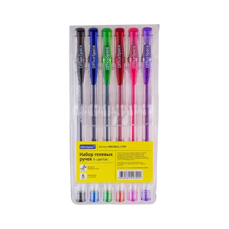 Набор гелевых ручек OfficeSpace GPA100/6_1709