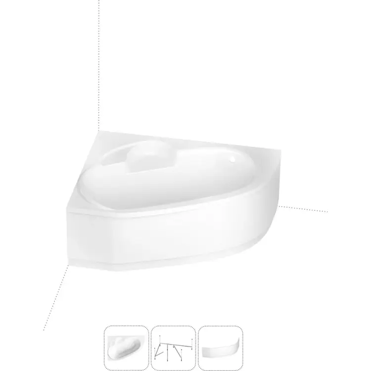 Угловая акриловая ванна Lavinia Boho Bell Pro S2-3702140L Угловая акриловая ванна Lavinia Boho Bell Pro S2-3702140L