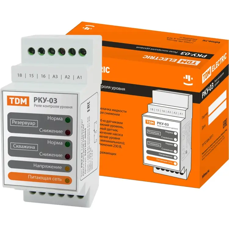 Реле контроля уровня TDM ELECTRIC РКУ-03 SQ1507-0004