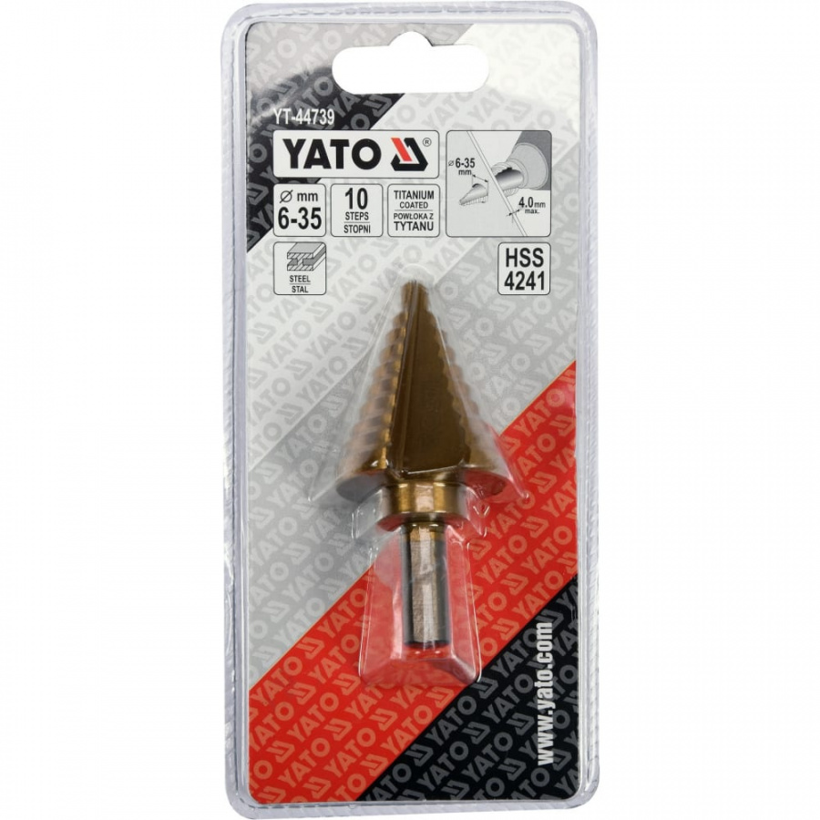 Ступенчатое сверло YATO YT-44739