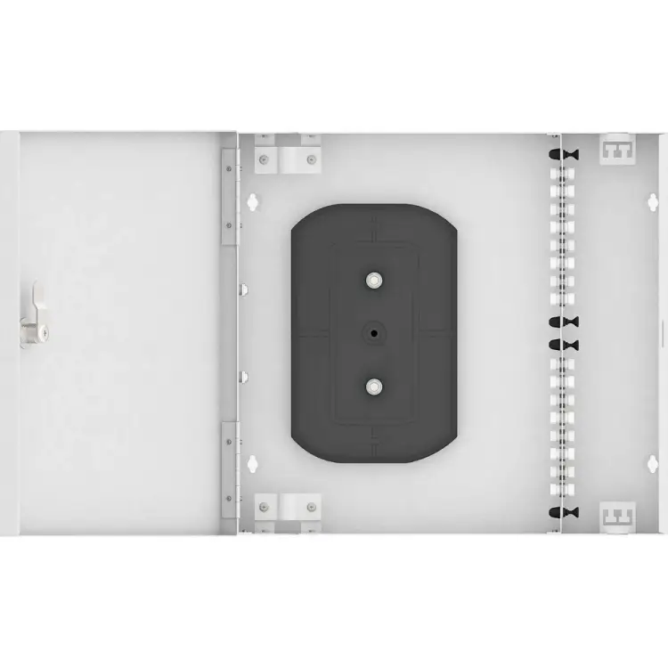 Настенный многомодовый укомплектованный оптический кросс TopLan КРН-Top-16FC/U-OM2-GY