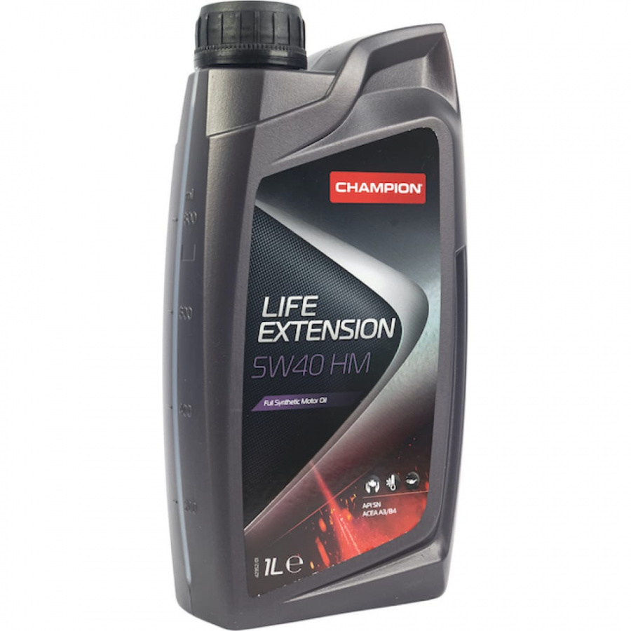 Синтетическое моторное масло CHAMPION LIFE EXTENSION HM 5W40, SN/CF, A3/B4-16