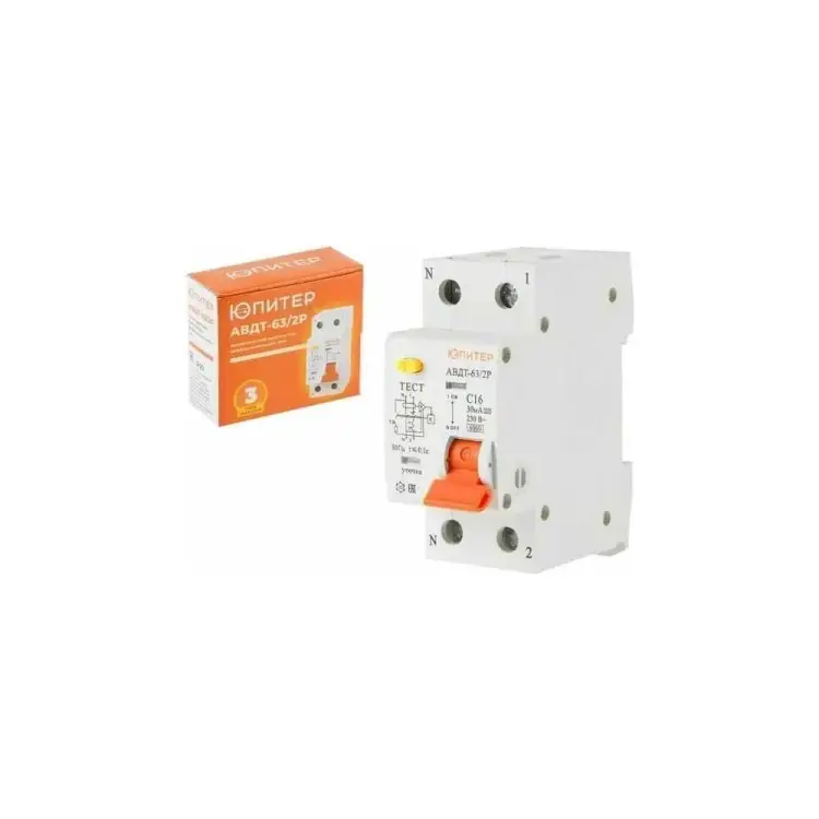 Дифавтомат Юпитер АВДТ-63 JP7522-16