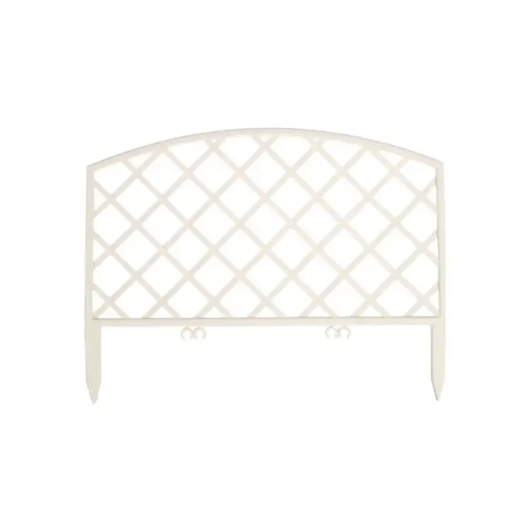 Садовое ограждение ПОЛИМЕРСАД Забор декоративный №6 ПС-ЗД6-бел