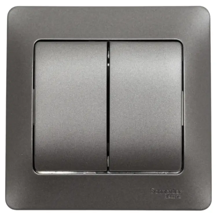 Двухклавишный выключатель Systeme Electric Glossa GSL001352