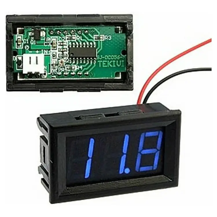 Цифровой вольтметр RUICHI V27T-DL Blue 97670