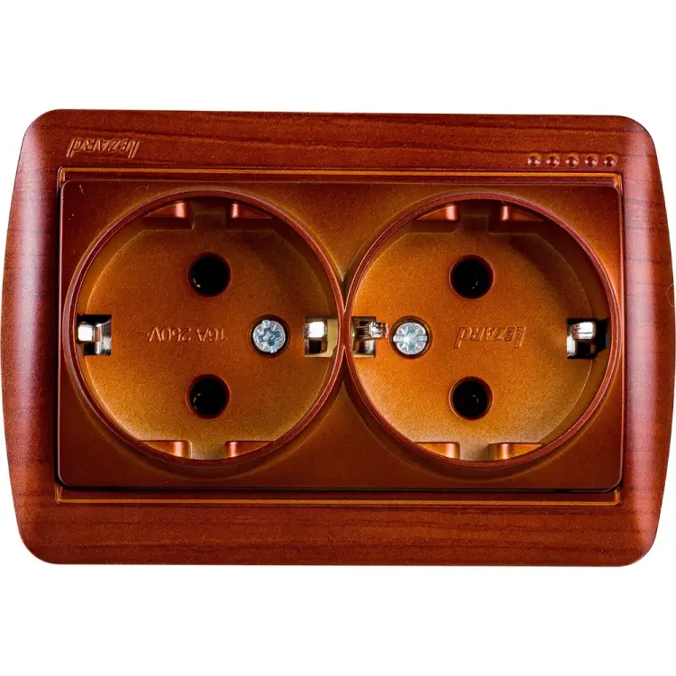 Двойная розетка Lezard DEMET 711-0500-127