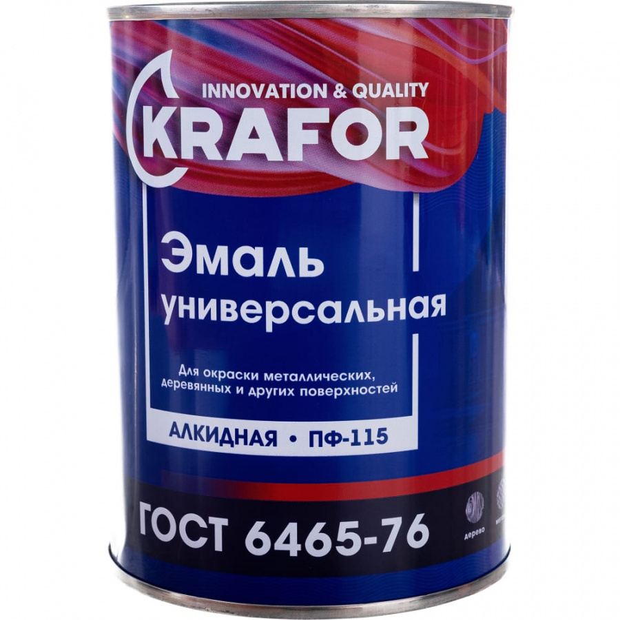 Универсальная эмаль KRAFOR Альфа ПФ-115