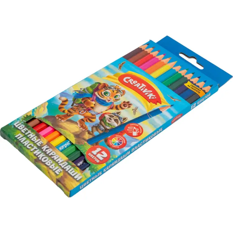 Набор цветных карандашей Creativiki ЦКП12КР