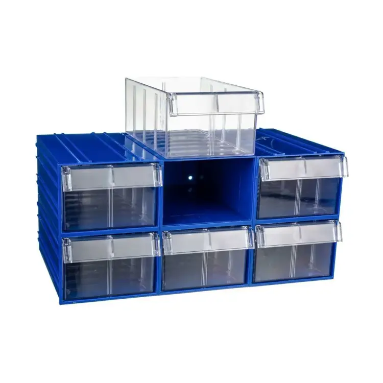 Пластиковый короб СТЕЛЛА-ТЕХНИК C-2-К6-синий-прозрачный