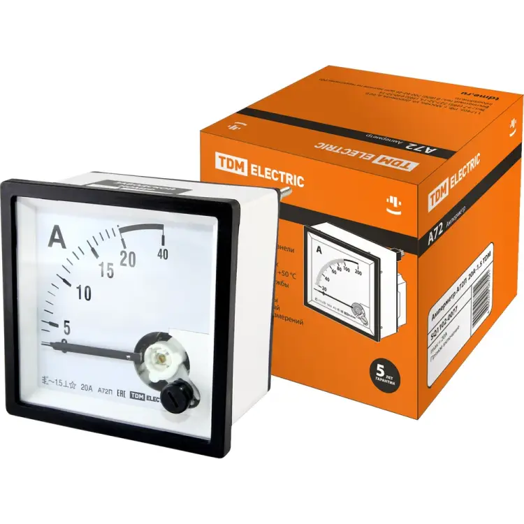 Амперметр TDM ELECTRIC А72П 20А-1.5 SQ1102-0077