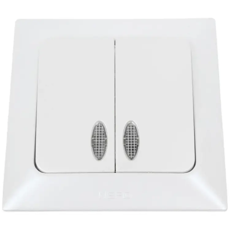 Двухклавишный выключатель NE-AD Aras 93-126-03I