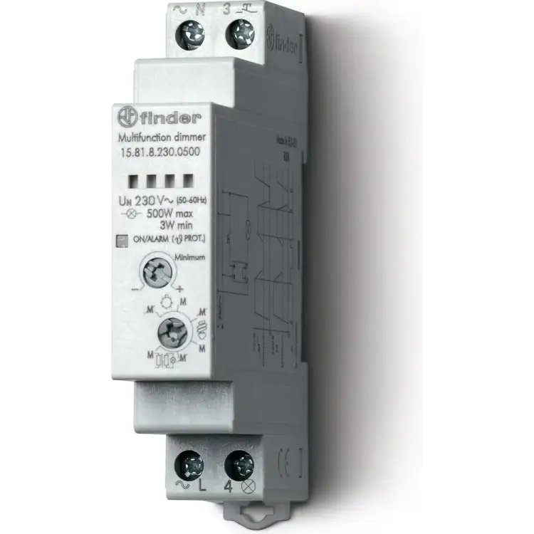 Многофункциональное модульное электронное импульсное реле Finder 158182300500