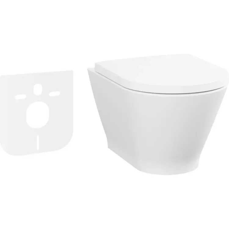 Подвесной безободковый унитаз Lavinia Boho Elegant Rimless 21010010