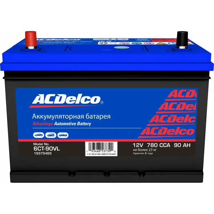 Аккумулятор ACDelco Asia 90-З-L 19375465