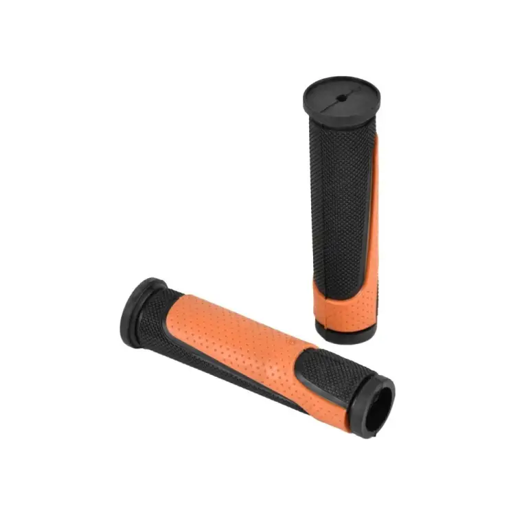 Грипсы Juchuang MTB XH-G56B 125мм, резина,черный\оранжевый HQ-0013840