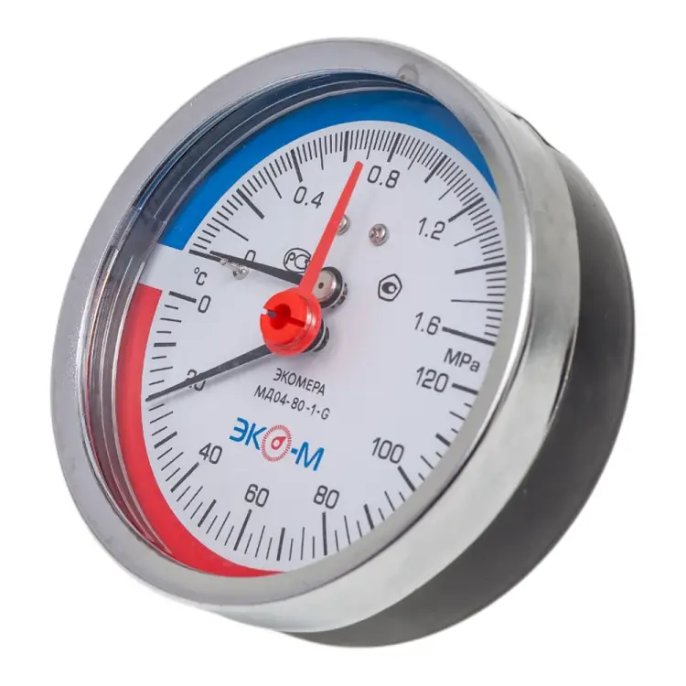 Термоманометр ЭКО-М Экомера МД04-80-G-1,6МПа-120-ОИ