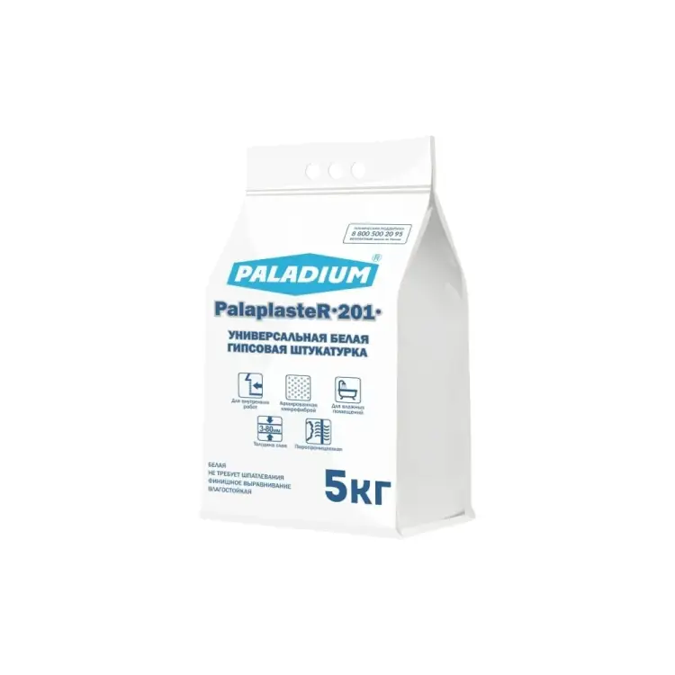 Гипсовая штукатурка PALADIUM PalaplasteR-201 PL5-201B Гипсовая штукатурка PALADIUM PalaplasteR-201 PL5-201B