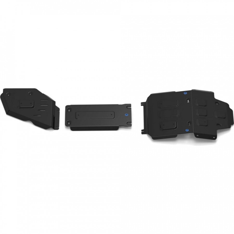 Защита радиатора картера, КПП и РК для Toyota Land Cruiser 300 без KDSS, 2021- Rival K111.9551.1