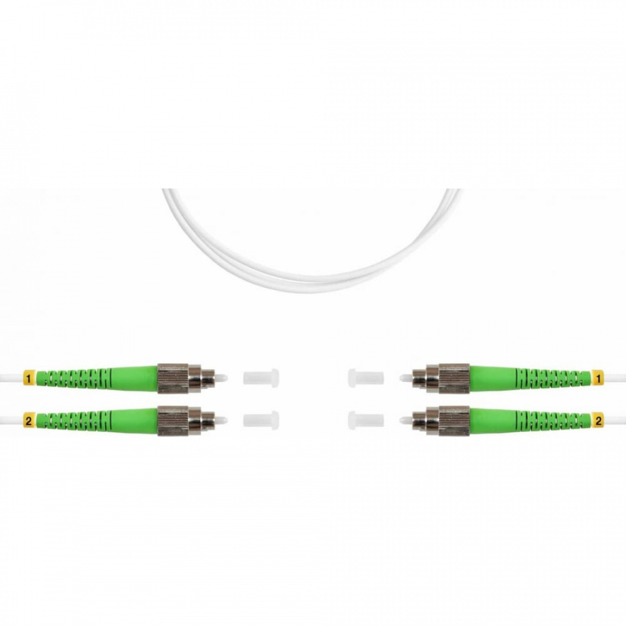 Двойной оптический патч-корд FOPS DX-FC/APC-FC/APC-9/125-2.0-LSZH-3m