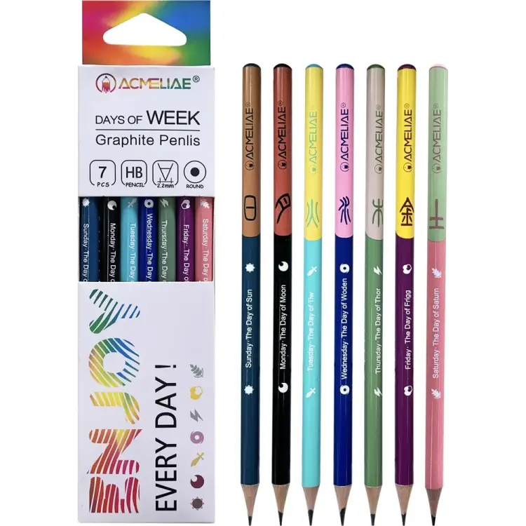 Набор чернографитных карандашей ACMELIAE Week 43998
