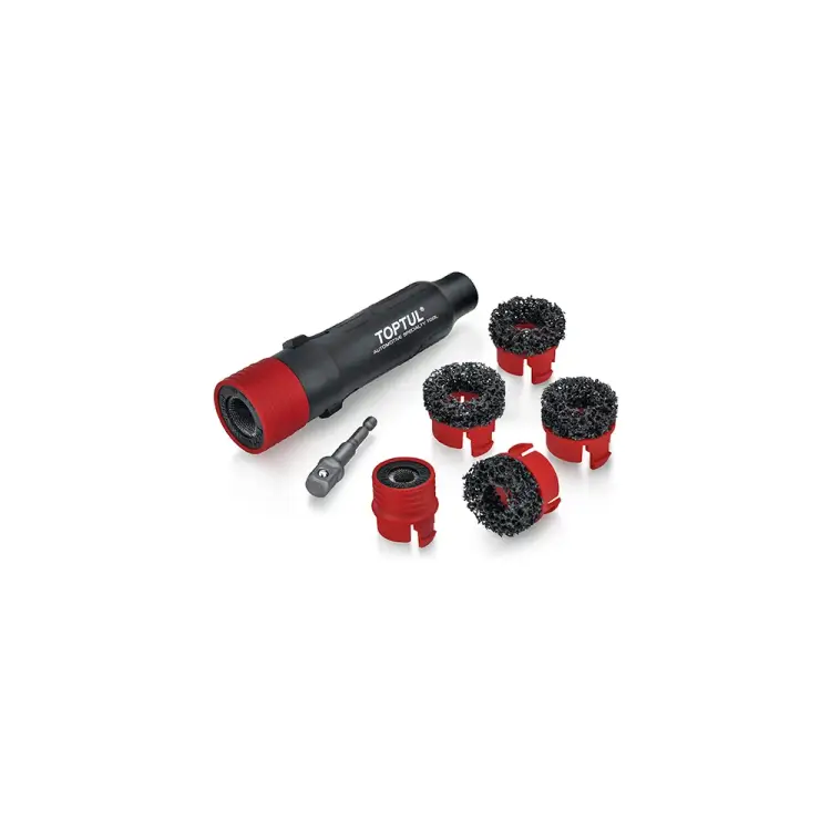 Набор насадок для чистки колесных шпилек и ступиц TOPTUL JGAT0802