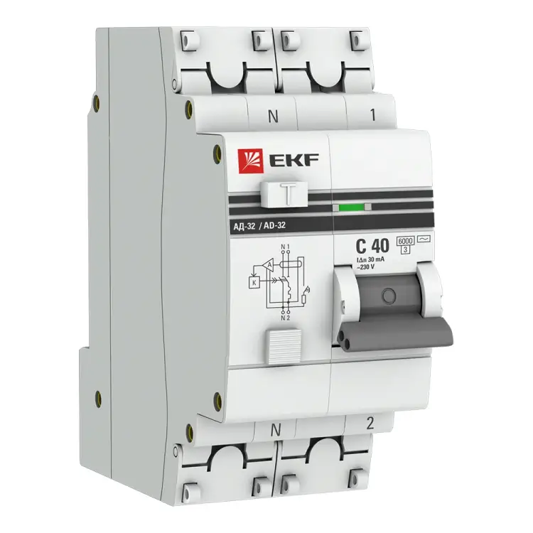Электронный дифференциальный автомат EKF АД-32 PROxima DA32-6-40-30-ac-pro