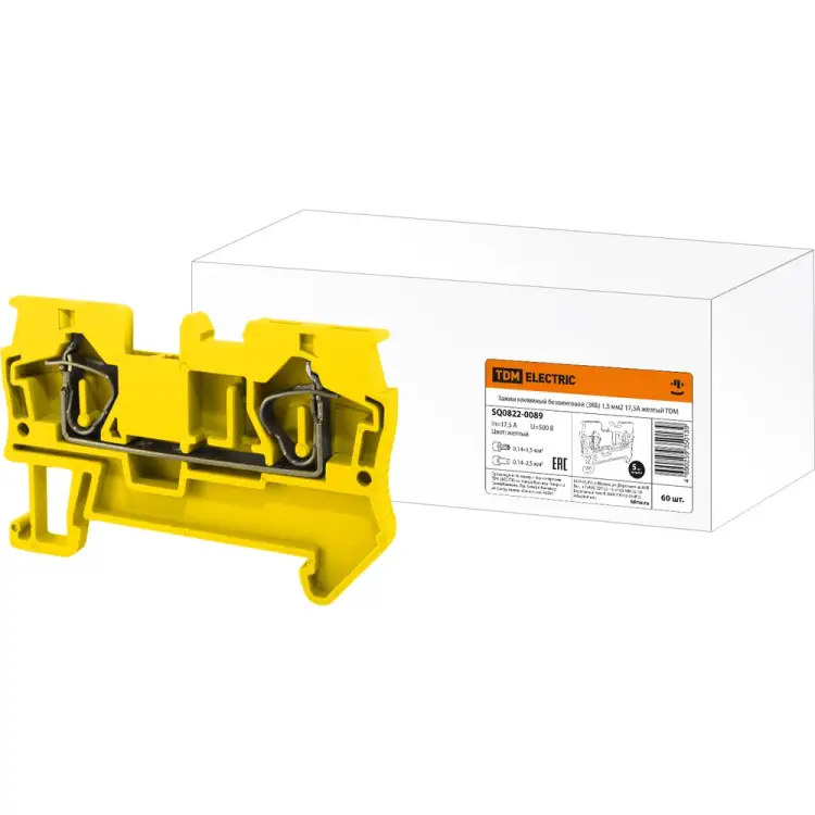 Безвинтовой клеммный зажим TDM ELECTRIC SQ0822-0089