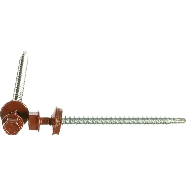 Кровельный саморез Kenner 4,8х70 RAL3009 оксидно-красный (100 шт.) ск703009ф