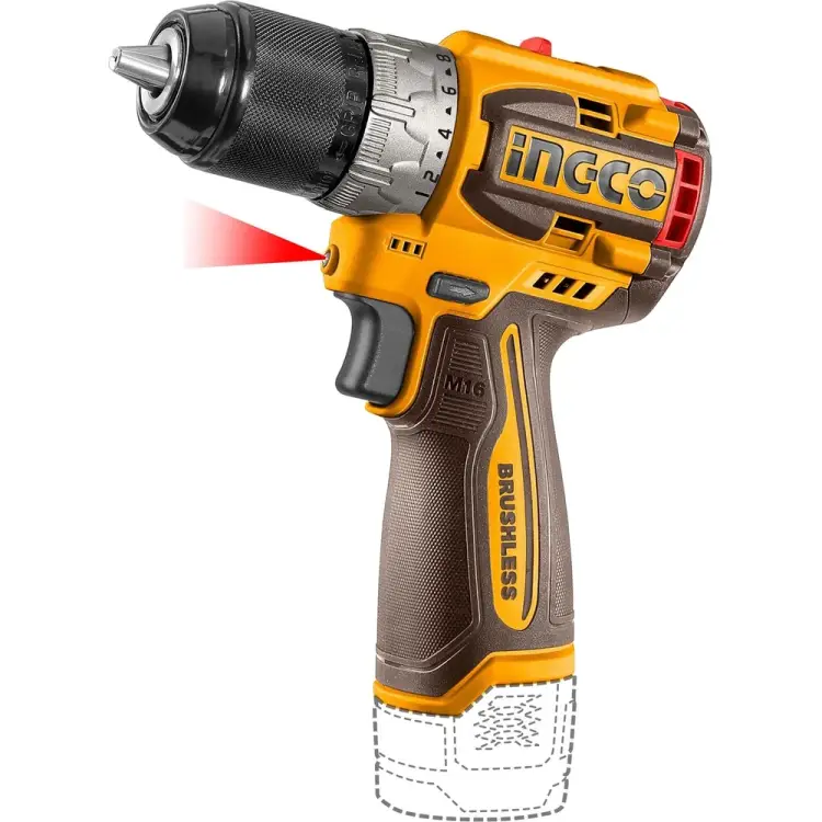Аккумуляторный бесщеточный шуруповерт INGCO INDUSTRIAL CDLI16682