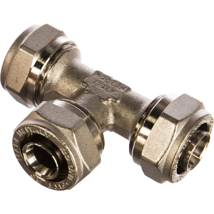 Никелированный тройник Uni-Fitt 666N7770