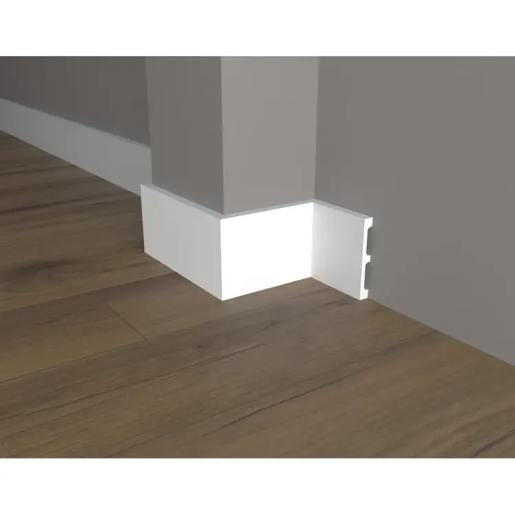 Ударопрочный влагостойкий напольный плинтус под покраску Decor-Dizayn DD709 Ударопрочный влагостойкий напольный плинтус под покраску Decor-Dizayn DD709