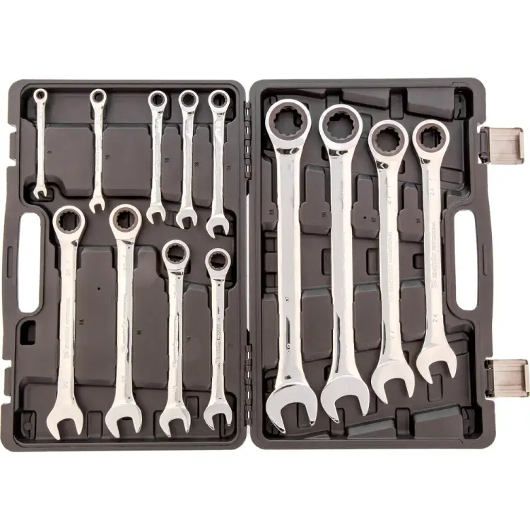 Набор комбинированных трещоточных ключей MATRIX 14797