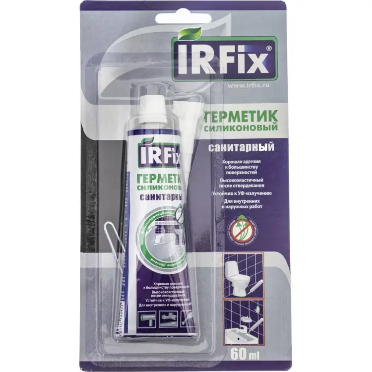 Санитарный силиконовый герметик IRFIX 20065 Санитарный силиконовый герметик IRFIX 20065