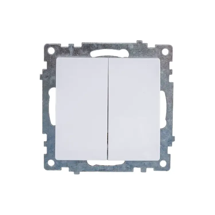 Двухклавишный выключатель STEKKER GLS10-7104-01 Катрин 39300