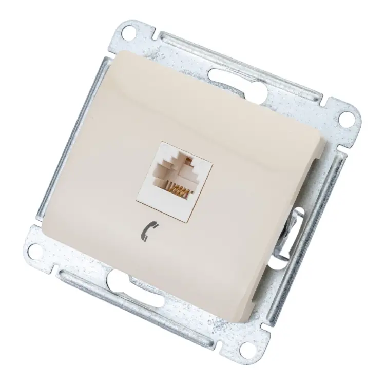 Одноместный механизм телефонной розетки Systeme Electric GLOSSA GSL000281T